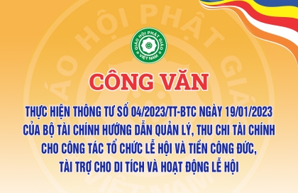 Công văn: Về Thông tư 04 của Bộ Tài chính hướng dẫn quản lý, thu chi tiền công đức